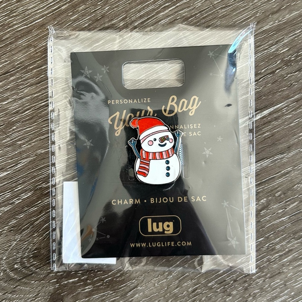 NWT Lug Christmas Snowman Novelty‎ Charm Accessory